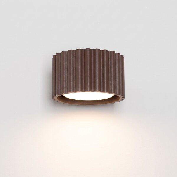Wandlampe Aluminium Braun GX53 B:10 cm blendarm