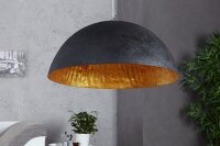 Pendelleuchte &Oslash;50cm rund Modern Design Gold schwarz