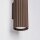 Wandlampe Up Down Aluminium Braun GU10 H:20 cm