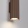 Wandlampe Up Down Aluminium Braun GU10 H:20 cm
