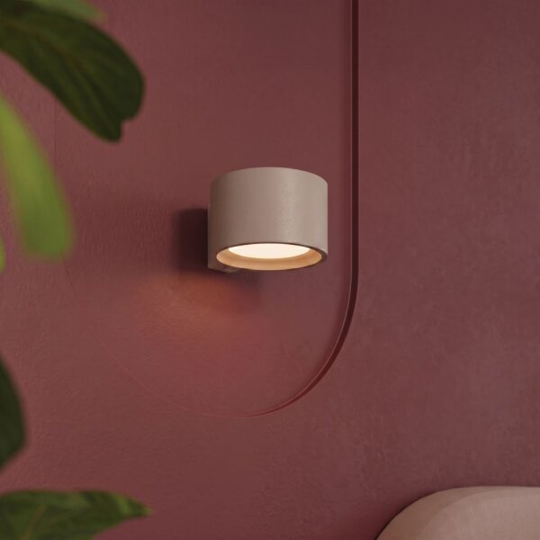 Wandleuchte Aluminium Taupe GX53 B:10 cm blendarm