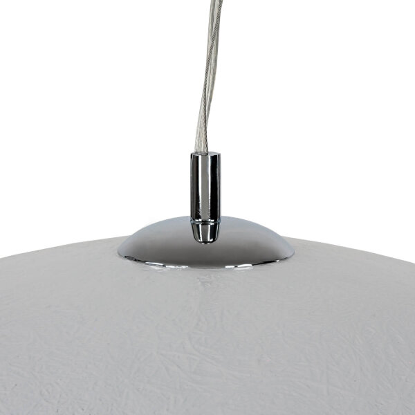 Große Hängeleuchte Ø70cm rund Modern Design Silber