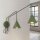 Wandlampe mit Schalter Stahl Olivgrün E14 H:30 cm