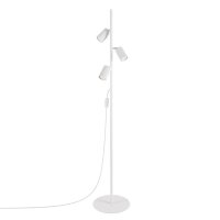 Stehlampe flexibel Wei&szlig; GU10 3-flammig H:155 cm