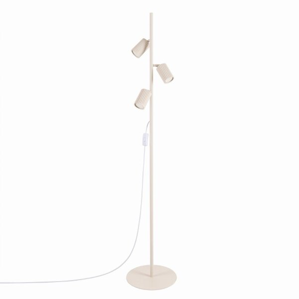 Stehlampe verstellbar Aluminium Beige GU10 H:155 cm
