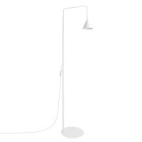 Stehleuchte verstellbar Stahl Wei&szlig; E14 H:165 cm