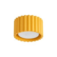 Deckenlampe Aluminium Gelb GX53 &Oslash;10 cm schlicht