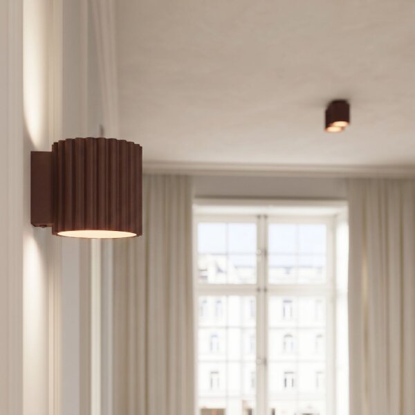 Deckenleuchte Aluminium Braun GX53 L:21 cm modern
