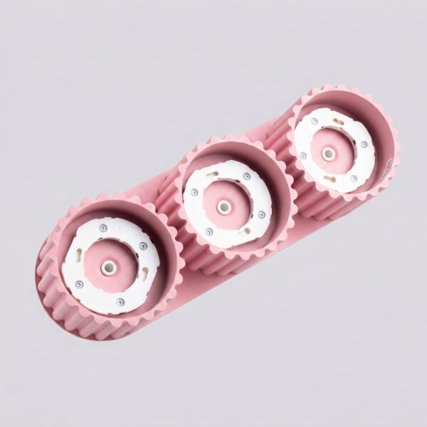 Deckenlampe 3-flammig Aluminium Rosa GX53 L:32,5 cm