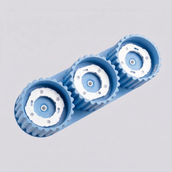 Deckenlampe 3-flammig Aluminium Hellblau GX53 L:32,5 cm
