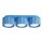 Deckenlampe 3-flammig Aluminium Hellblau GX53 L:32,5 cm