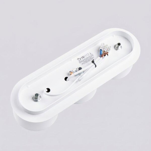 Deckenlampe 3-flammig Weiß GX53 L:32,4 cm modern