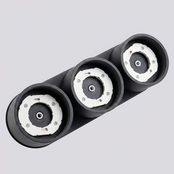 Deckenleuchte Aluminium Schwarz GX53 L:32,4 cm