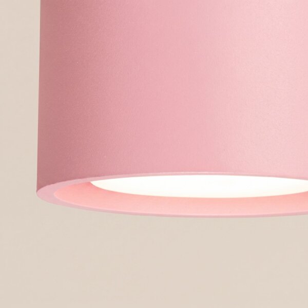 Deckenleuchte 2-flammig Aluminium Rosa GX53 L:21 cm