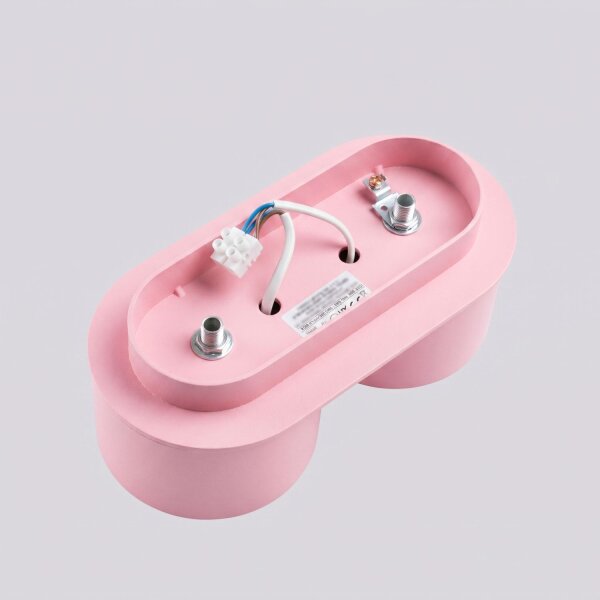 Deckenleuchte 2-flammig Aluminium Rosa GX53 L:21 cm