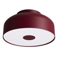 Deckenlampe 4-flammig Stahl Burgund E27 &Oslash;30 cm blendarm