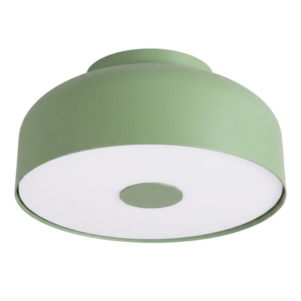 Deckenleuchte Stahl Salbei E27 Ø30 cm blendarm