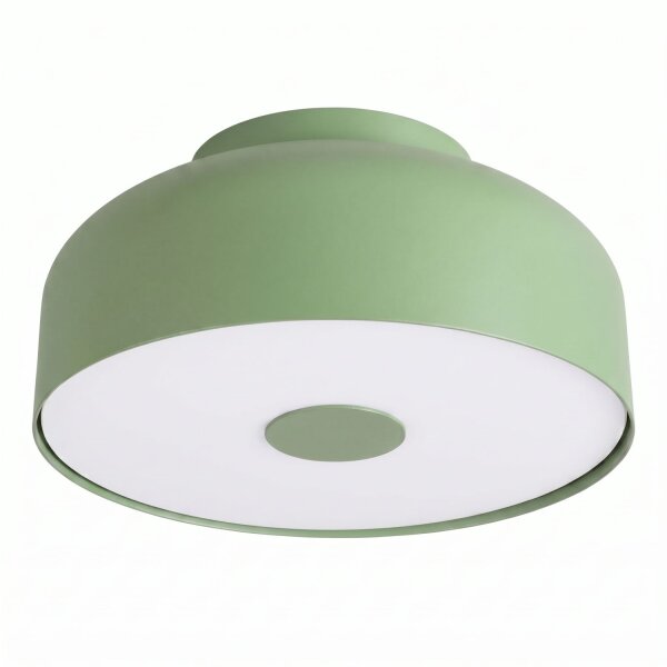 Deckenleuchte Stahl Salbei E27 Ø30 cm blendarm