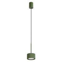 H&auml;ngelampe Aluminium Olivgr&uuml;n GX53 &Oslash;10 cm rund