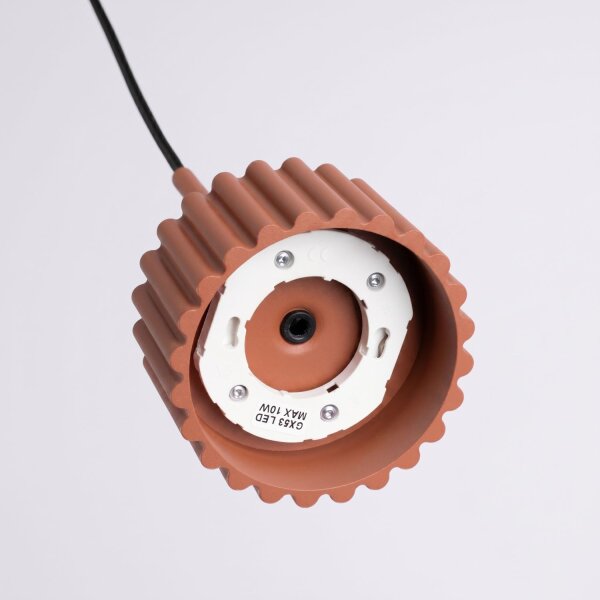 Pendelleuchte Aluminium Ocker GX53 Ø10 cm modern rund