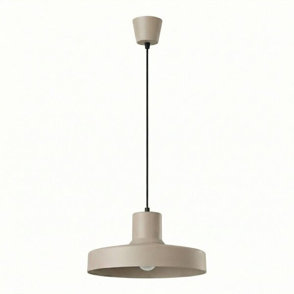 Pendelleuchte Stahl Taupe E27 Ø35 cm modern rund