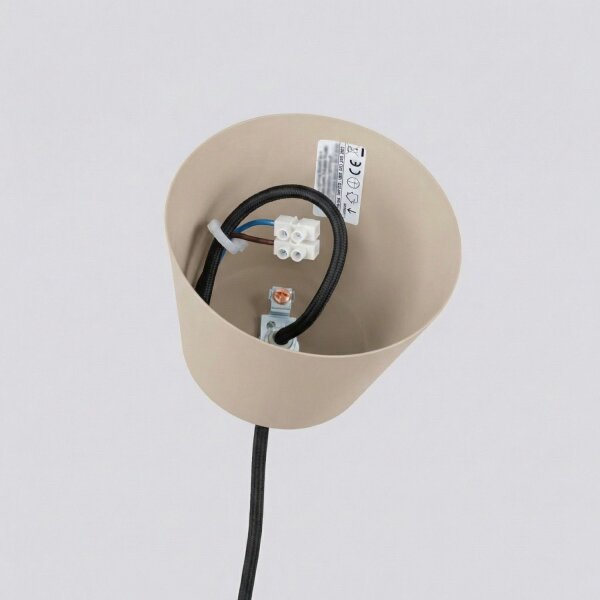 Pendelleuchte Stahl Taupe E27 Ø35 cm modern rund