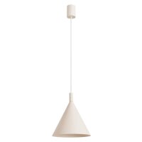 Pendelleuchte Stahl Beige E27 &Oslash;24,5 cm modern