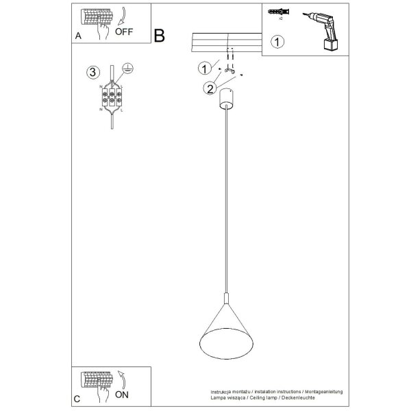 Pendelleuchte Stahl Olivgrün E27 Ø24,5 cm rund