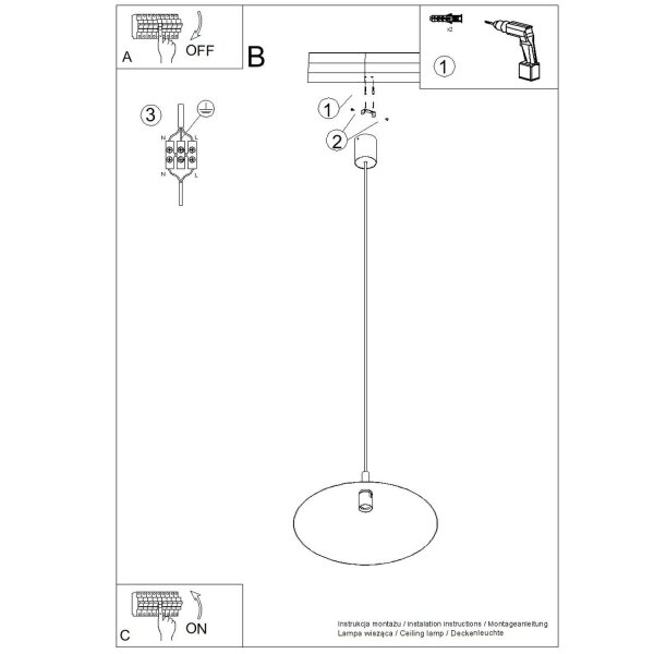 Pendelleuchte Stahl Weiß E27 Ø40 cm modern rund