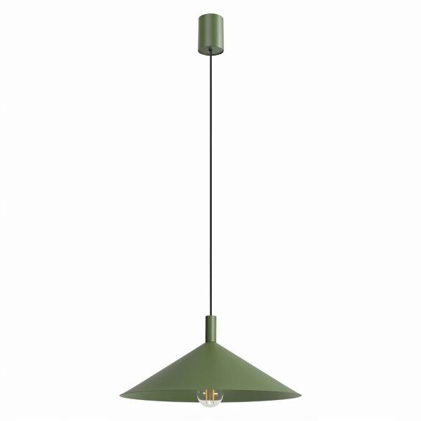 Pendelleuchte Stahl Olivgrün E27 Ø40 cm modern