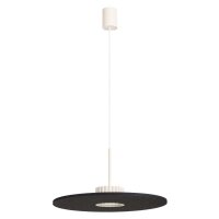 H&auml;ngelampe Filz Schwarz Beige GX53 &Oslash;40 cm rund