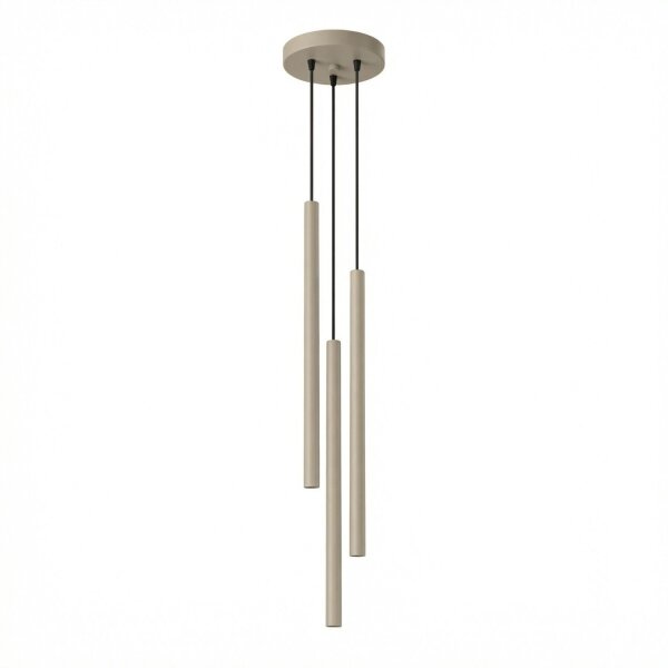 Pendelleuchte 3-flammig Stahl Taupe G9 Ø19,5 cm