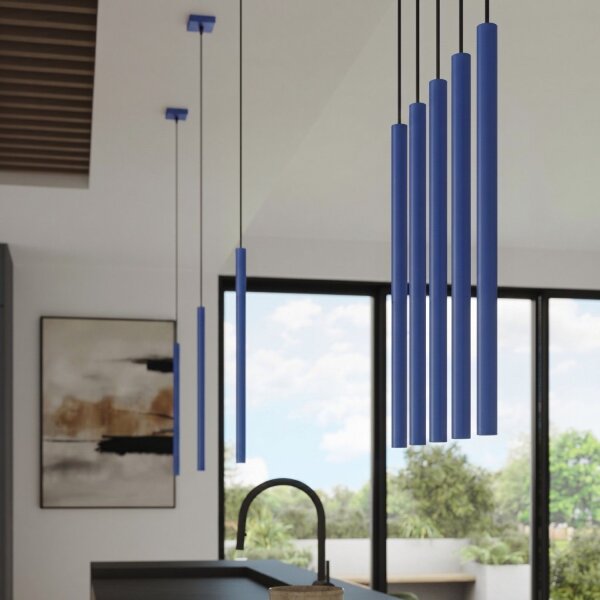 Pendelleuchte Stahl Ultramarin G9 Ø15 cm modern