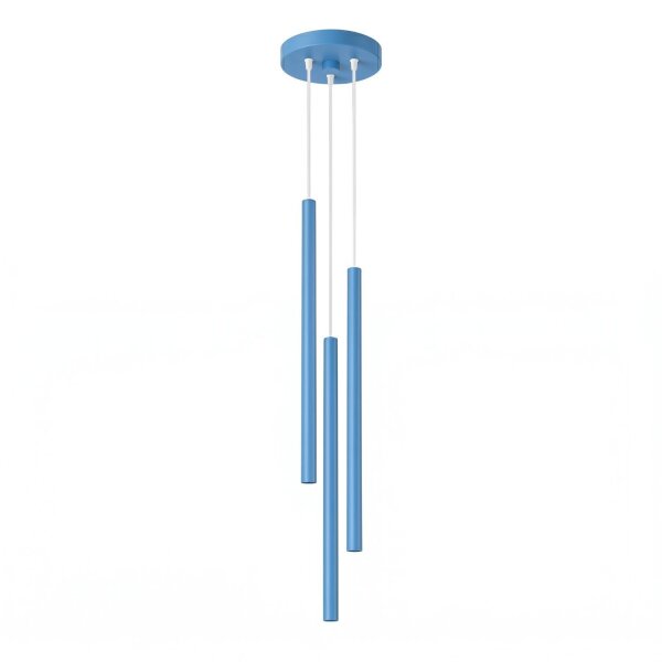 Pendelleuchte Stahl Hellblau G9 Ø19,5 cm modern