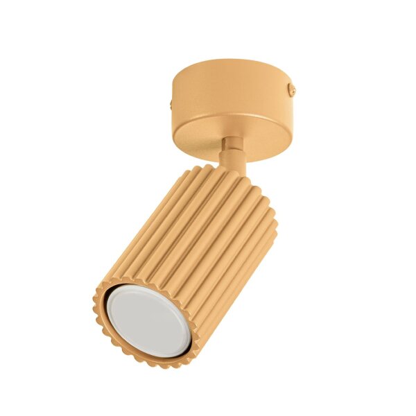 Deckenstrahler verstellbar Aluminium Gold GU10 Ø6,5 cm
