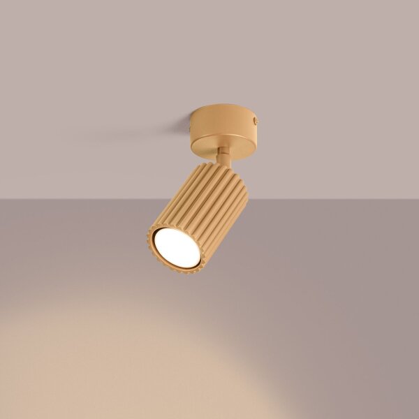 Deckenstrahler verstellbar Aluminium Gold GU10 Ø6,5 cm