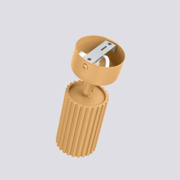 Deckenstrahler verstellbar Aluminium Gold GU10 Ø6,5 cm