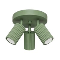 Deckenstrahler flexibel Aluminium Salbei GU10 &Oslash;19,5 cm