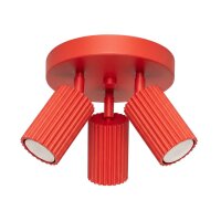 Deckenstrahler verstellbar Aluminium Rot GU10 &Oslash;19,5 cm