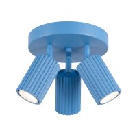 Deckenlampe flexibel Aluminium Hellblau GU10 &Oslash;19,5 cm