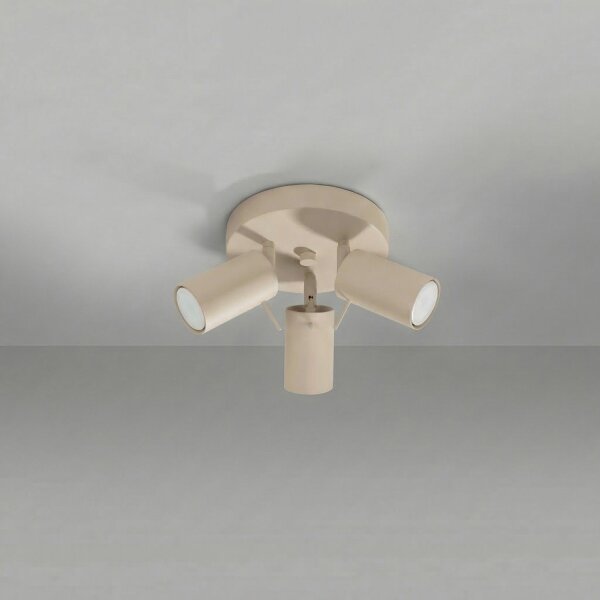 Deckenspot verstellbar Stahl Taupe GU10 L:25,7 cm