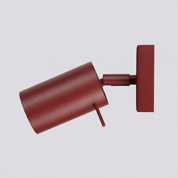 Wandspot flexibel Stahl Burgund GU10 B:8 cm blendarm