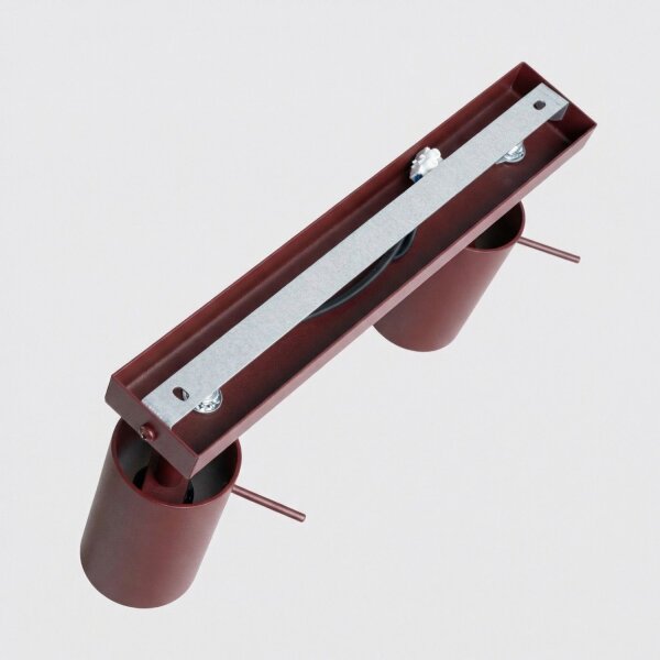 Deckenspot flexibel Stahl 2-flammig GU10 L:30 cm