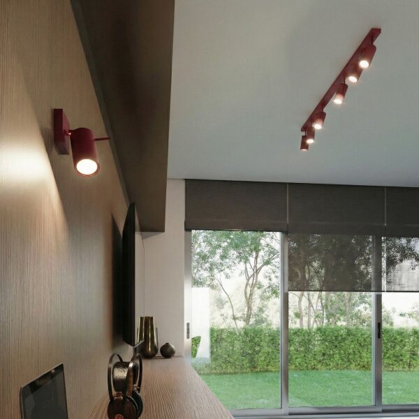 Deckenspot flexibel Stahl 2-flammig GU10 L:30 cm