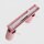 Deckenstrahler 6-flammig Stahl Rosa GU10 L:118 cm