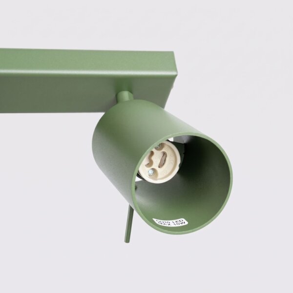 Deckenspot verstellbar 2-flammig Stahl GU10 L:30 cm