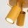 Deckenspot verstellbar Stahl Gelb GU10 L:25,7 cm rund