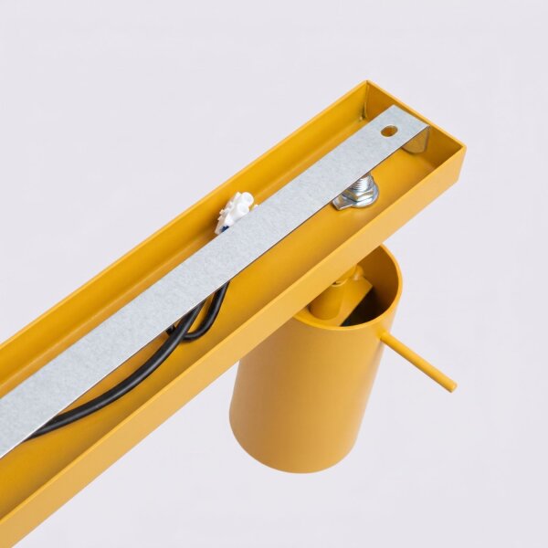 Deckenstrahler verstellbar 4-flammig Gelb GU10 L:80 cm