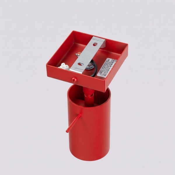 Wandleuchte verstellbar Stahl Rot GU10 B:8 cm
