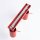 Deckenspot flexibel 2-flammig Stahl Rot GU10 L:30 cm